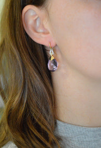 Lavender Goddess earrings
