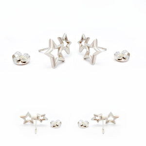 Binary Star earrings