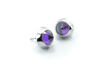 Load image into Gallery viewer, Amethyst Spike studs